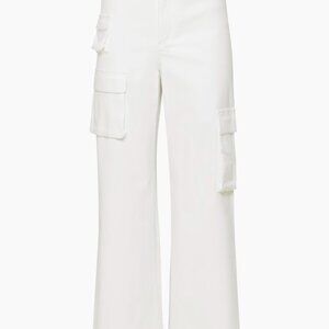 Aritzia picture cargo pant in white.